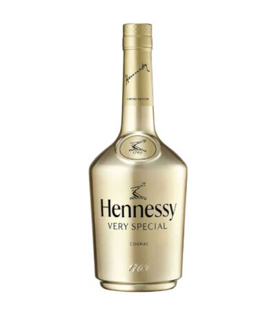 Hennessy V.S GOLD konjak boca u zlatnoj boji.