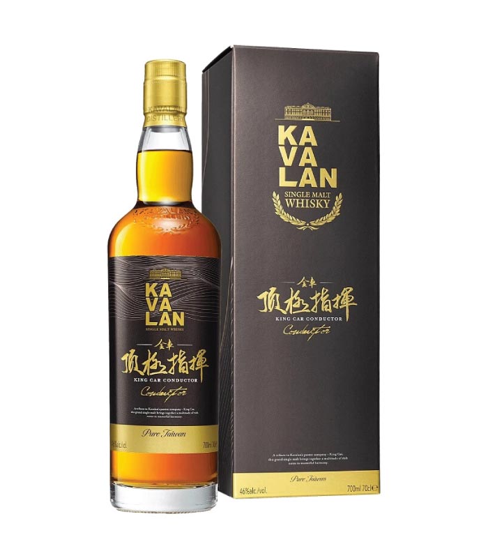 Kavalan King Car Conductor boca viskija sa etiketom.