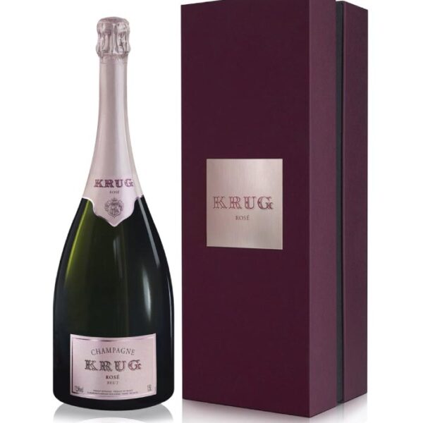 Krug Rosé N.V. boca šampanjca u elegantnoj poklon kutiji.
