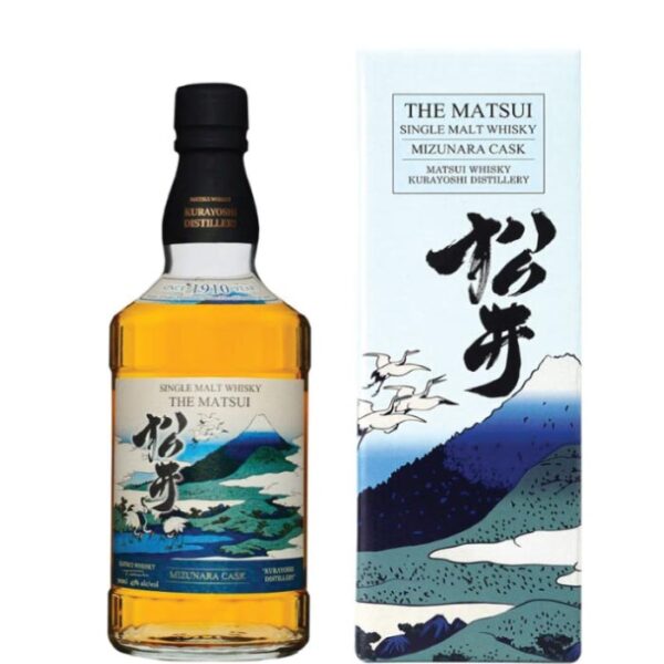 Matsui Mizunara Cask boca viskija sa etiketom.