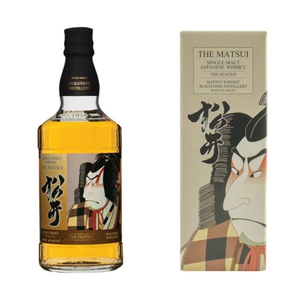 Matsui The Peated Single Malt boca viskija sa etiketom.