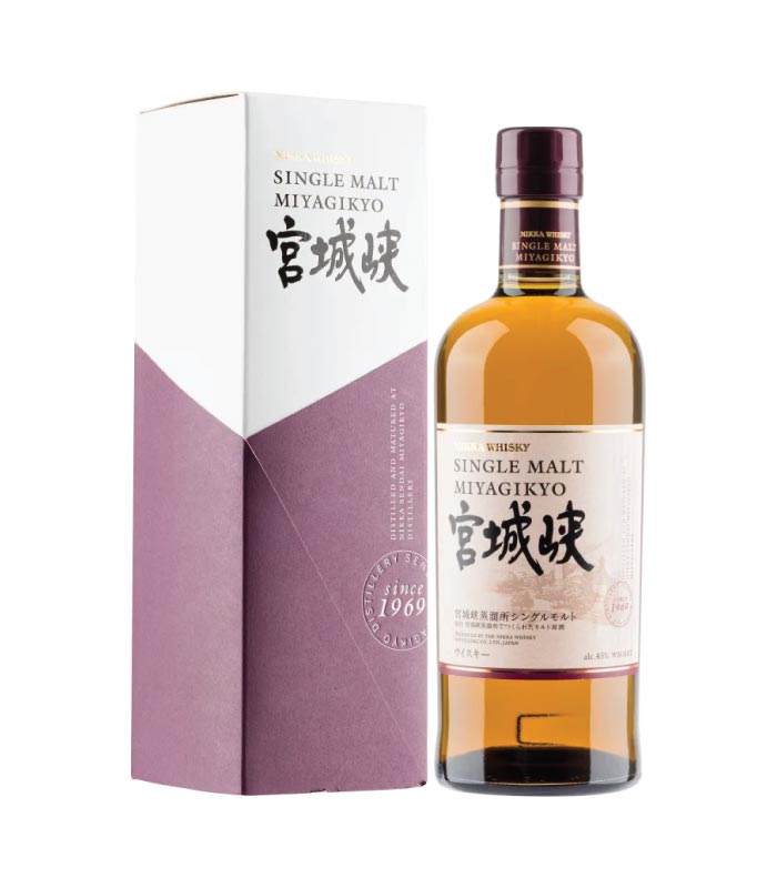 ikka Miyagikyo Single Malt boca viskija u poklon kutiji sa etiketom.