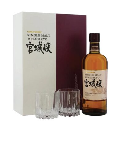 Nikka Miyagikyo Single Malt boca viskija sa etiketom.