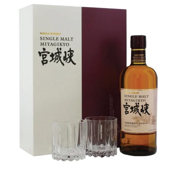 Nikka Miyagikyo Single Malt boca viskija sa etiketom.