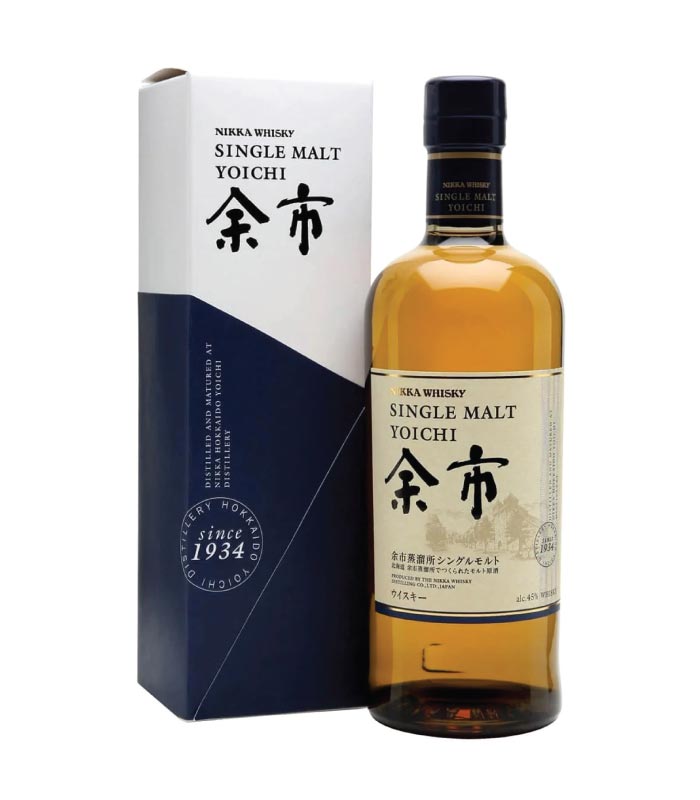 Nikka Yoichi Single Malt boca viskija sa etiketom.