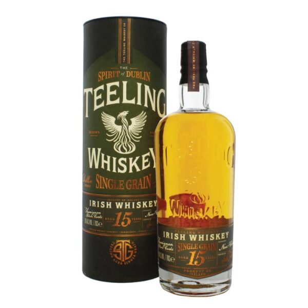 Teeling Single Grain 15 Y.O. boca viskija sa etiketom.