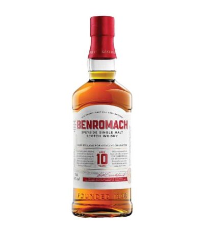 Benromach 10 Y.O. Single Malt Scotch Whisky boca.