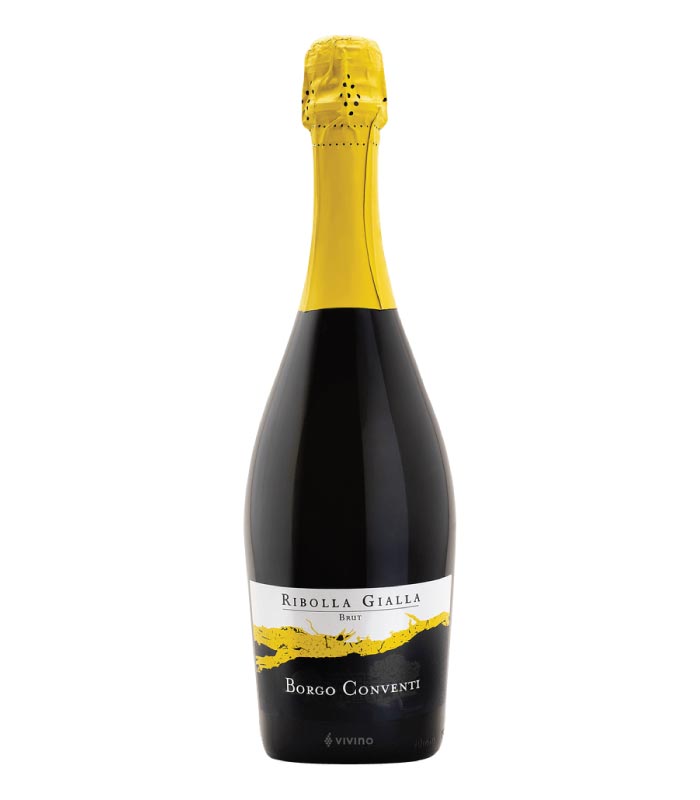 Borgo Conventi Ribolla Gialla Brut boca pjenušavog vina.