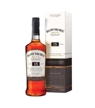 Bowmore 15 Y.O. Islay Single Malt Scotch Whisky boca.