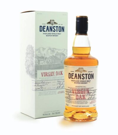 Deanston Virgin Oak Single Malt Scotch Whisky boca.