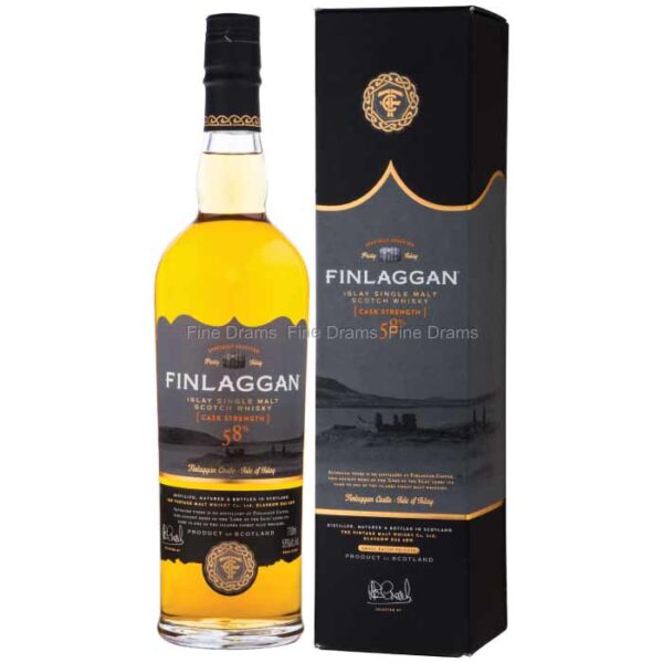 Finlaggan Cask Strength Single Malt Scotch Whisky boca.