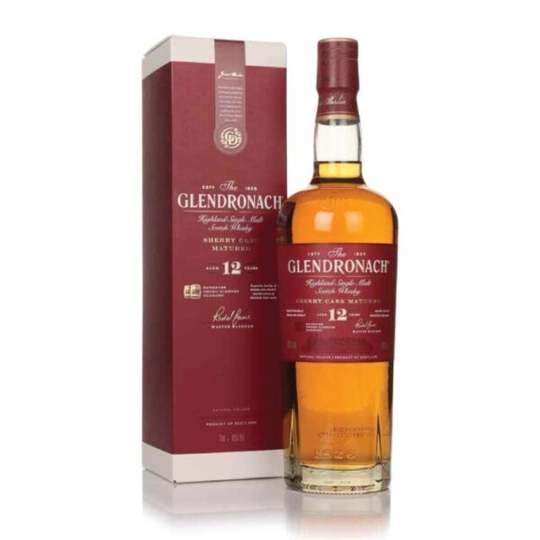 Glendronach 12 Y.O. Original Single Malt Scotch Whisky boca.