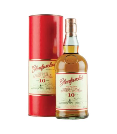 Glenfarclas 10 Y.O. Single Malt Scotch Whisky boca.