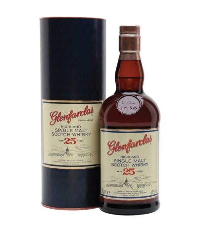 Glenfarclas 25 Y.O. Single Malt Scotch Whisky boca.