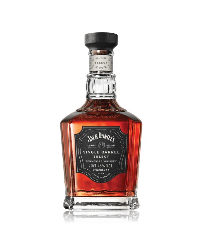 Jack Daniel’s Single Barrel Select boca sa etiketom.