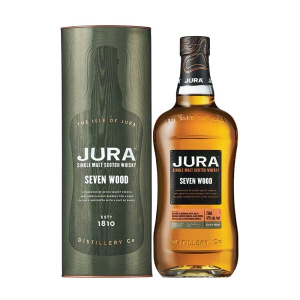 Jura Seven Wood Single Malt Scotch Whisky boca.