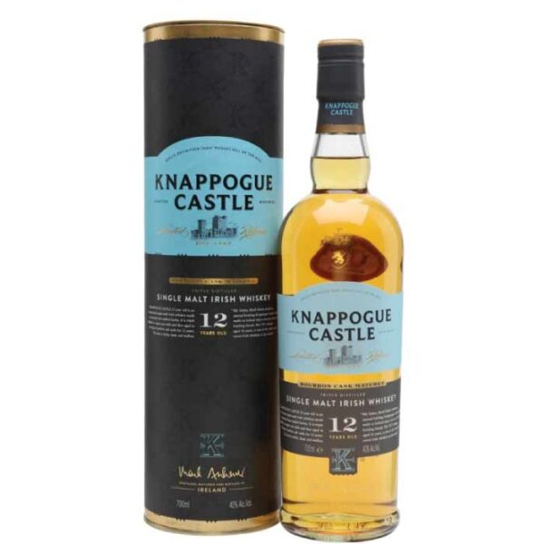 Knappogue Castle 16 Y.O. Single Malt Irish Whisky boca.