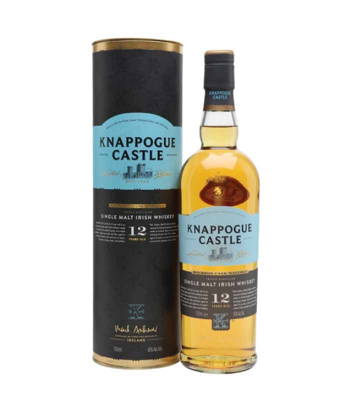 Knappogue Castle 16 Y.O. Single Malt Irish Whisky boca.