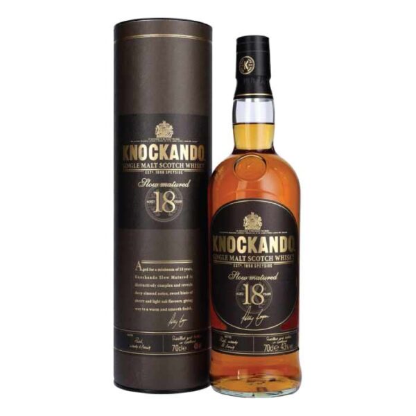 Knockando 18 Y.O. Slow Matured Single Malt Scotch Whisky boca.