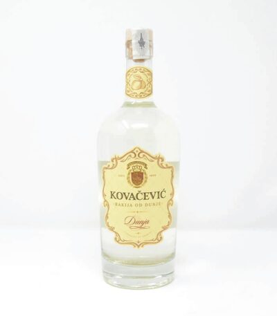 Kovačević rakija od dunja bijela boca.