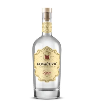 Kovačević rakija od kajsije boca.