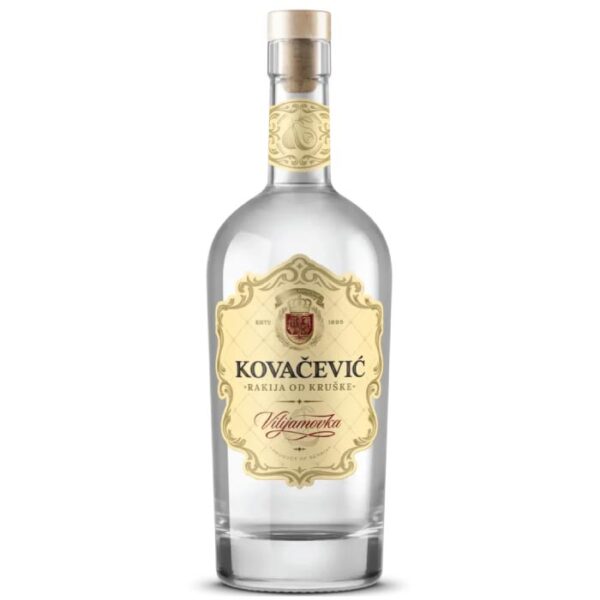 Kovačević rakija viljamovka boca.