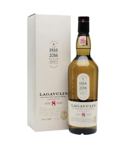 Lagavulin 8 Y.O. Single Malt Scotch Whisky boca.