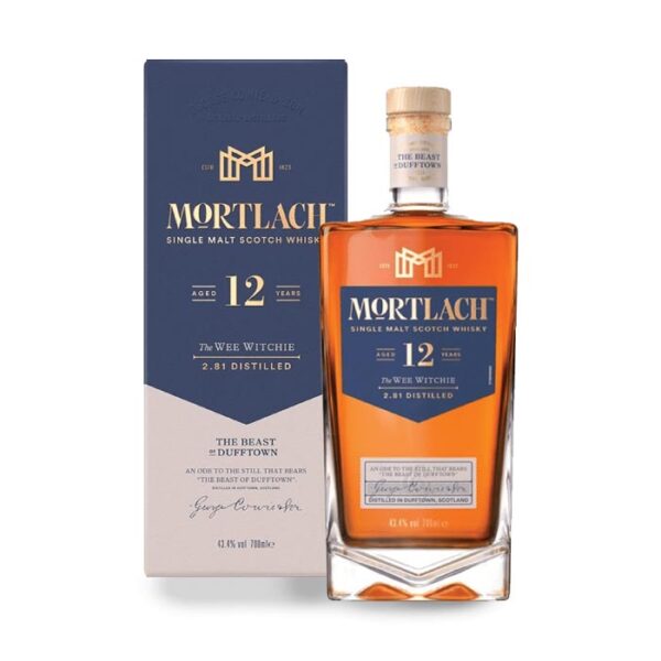 Mortlach 12 Y.O. Single Malt Scotch Whisky boca.