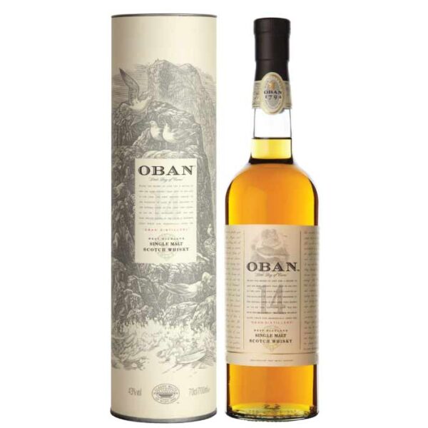Oban 14 Y.O. Single Malt Scotch Whisky boca.