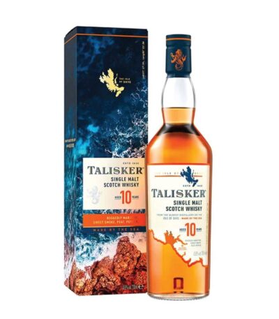 Talisker 10 Y.O. Single Malt Scotch Whisky boca.