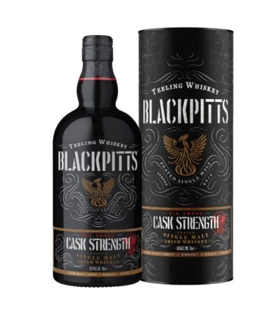 Teeling Blackpitts Big Smoke Cask Strength boca viskija sa etiketom.