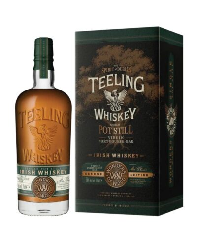 Teeling Single Pot Still Virgin Portuguese Oak whiskey boca.