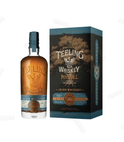 Teeling Single Pot Still Virgin Swedish Oak boca viskija sa etiketom.