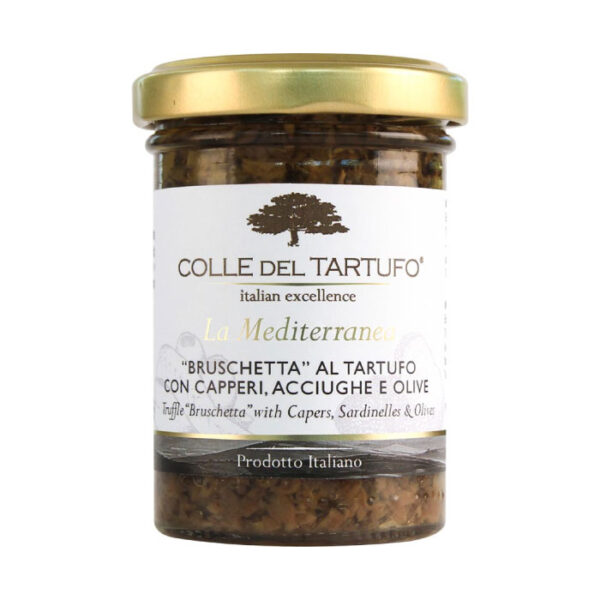 Colle del Tartufo Brusketa s tartufom, kaparima, sardinama i maslinama 85g