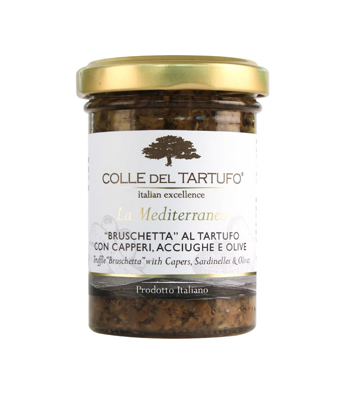 Colle del Tartufo Brusketa s tartufom, kaparima, sardinama i maslinama 85g