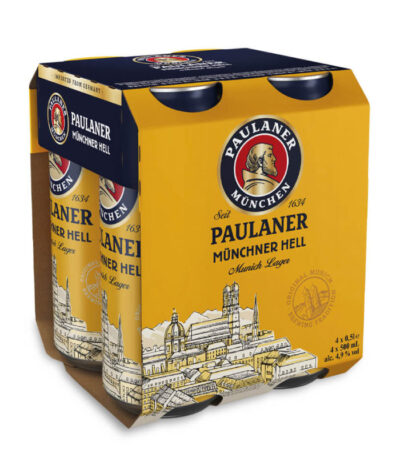 Paulaner Münchner Hell 4-Pack limenka minhenskog lagera 4x0.5 L