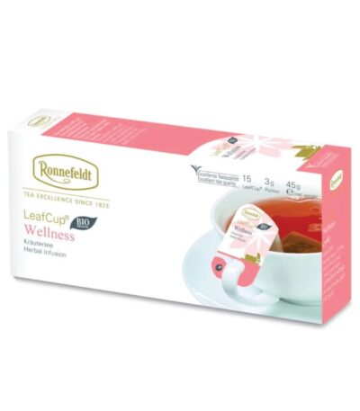 Ronnefeldt LeafCup Wellness biljni čaj pakovanje sa mentom