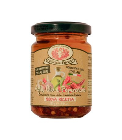 Rustichella Bijeli luk i čili papričice u maslinovom ulju 130g