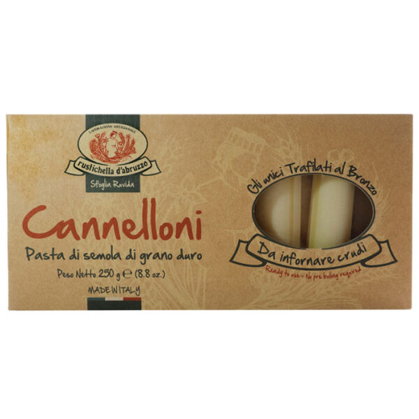 Rustichella d'Abruzzo Cannelloni testenina pakovanje bronzana matrica