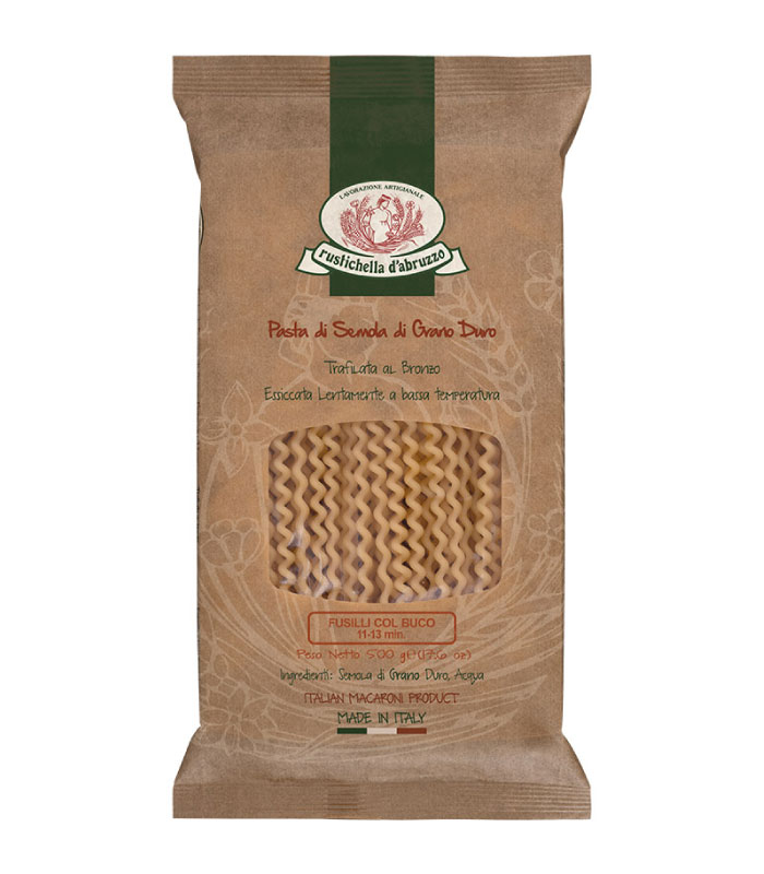 Rustichella Fusilli col Buco pasta 500g