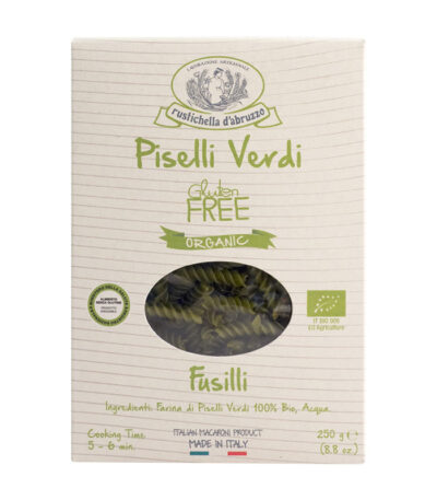 Rustichella Fusilli con piselli organska pasta sa graškom bez glutena 250g