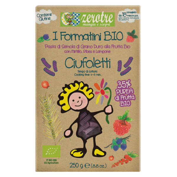 Rustichella Organski Ciufoletti s crvenim voćem 250 g