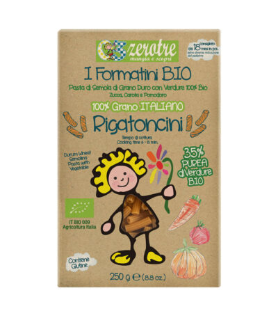 Rustichella Rigatoncini s pireom od organskog povrća 250 g