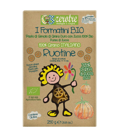Rustichella Ruotine con purea di zucca Bio tjestenine za dijecu 250g
