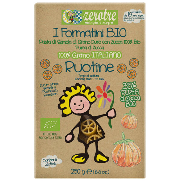 Rustichella Ruotine con purea di zucca Bio tjestenine za dijecu 250g