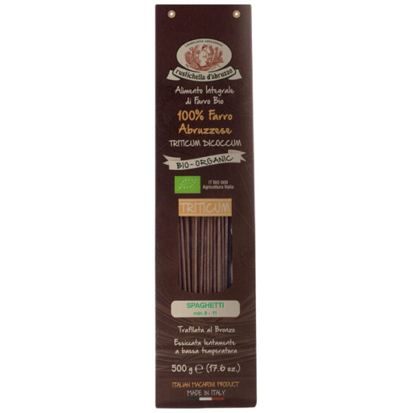 Rustichella Spaghetti di Farro bio organic špageti 500g