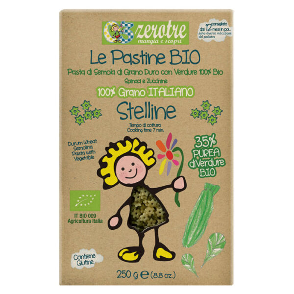 Rustichella Zvijezdice s pireom od organskog povrća 250 g