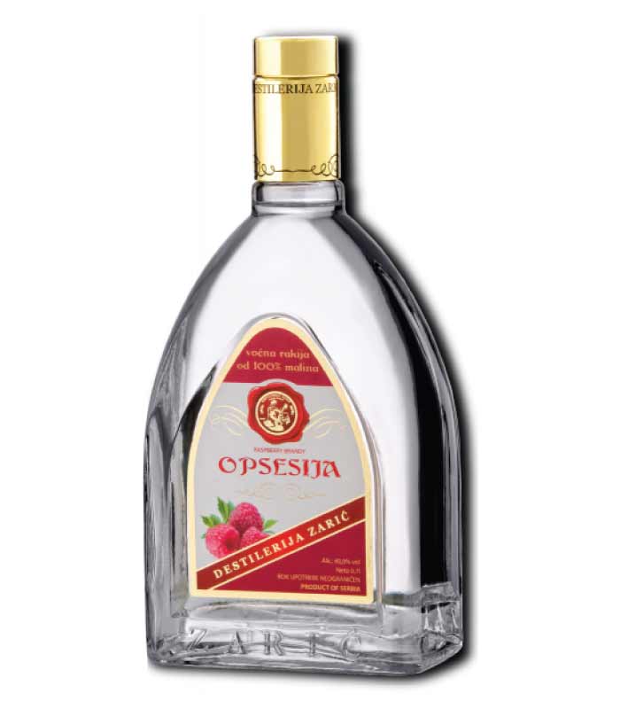 Zarić-Opsesija-Rakija-od-Malina Zarić Opsesija rakija od maline flaša sa kutijom