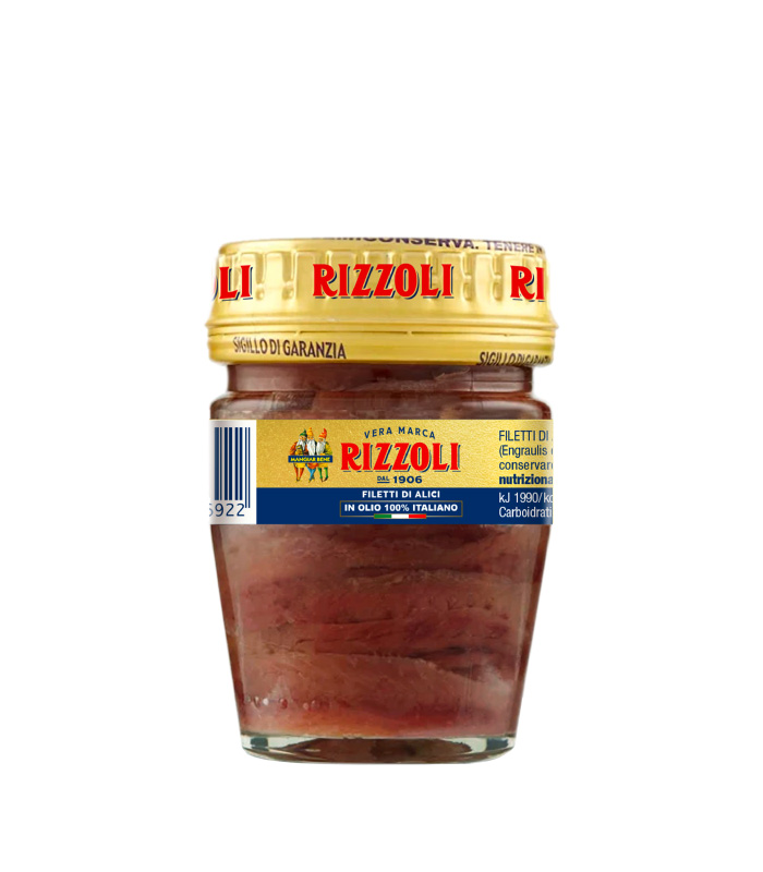 Rizzoli Fileti inćuna u 100% italijanskom ulju 58g