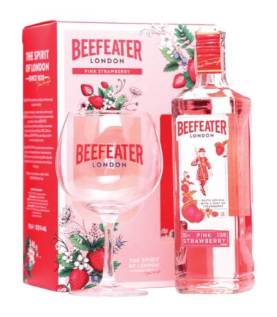 Beefeater Pink Strawberry Gin + čaša 0.7 L